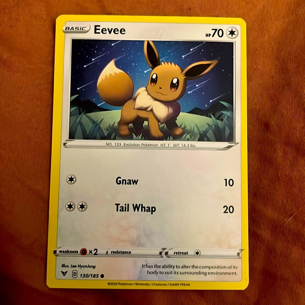 Eevee Pokémon Card